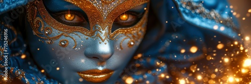 Luxurious Venetian Mask New Year Christmas, Background HD, Illustrations © Cove Art