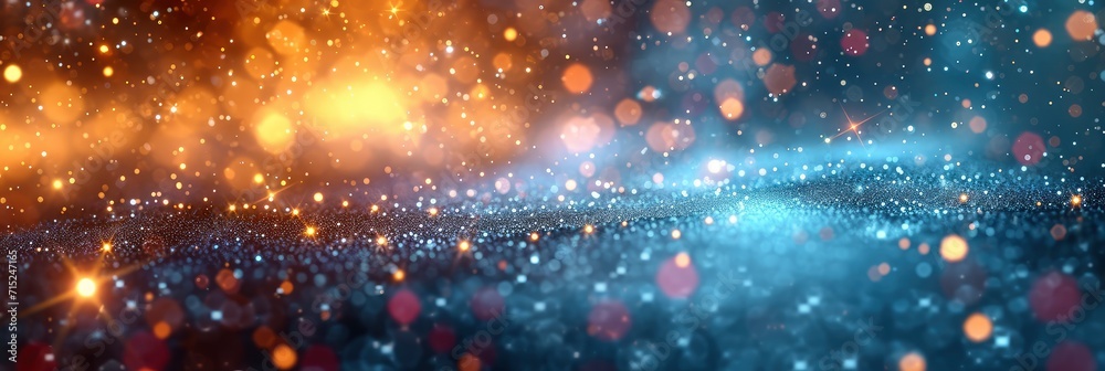 Mint Festive Background Sparkles Bokeh Concept, Background HD, Illustrations