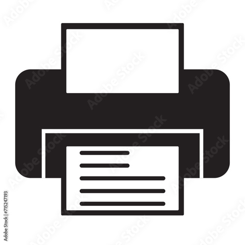 printer icon vector illustration, Printer Icon Vector Design Template, app web signs