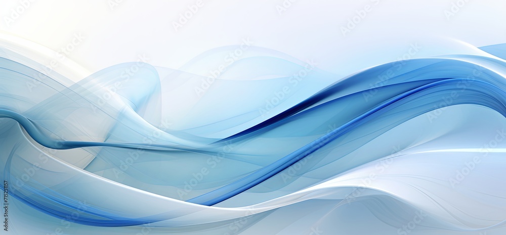 Obraz premium abstract light blue white blurring wavy background