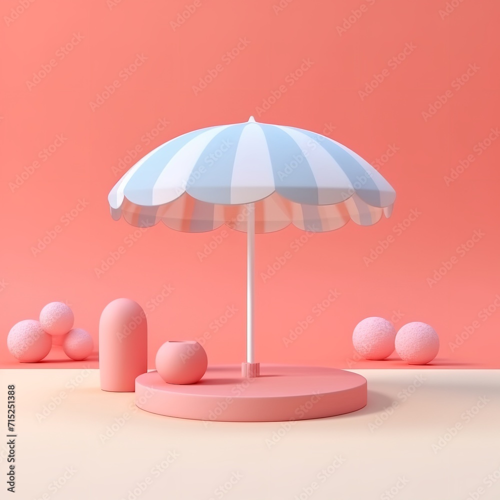 Summer Vacation Beach Abstract Background Concept