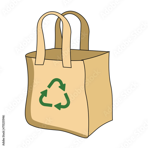 Paper bag vector illustration