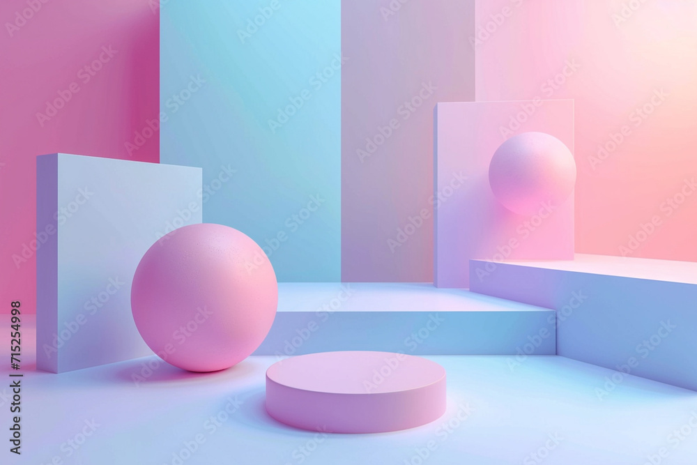 deep 3d immersive world minimalistic style illustration deep 3d immersive world minimalistic style illustration