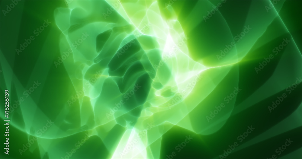 Abstract futuristic background of green glowing energy waves and hi-tech magic lines Abstract futuristic background of green glowing energy waves and hi-tech magic lines