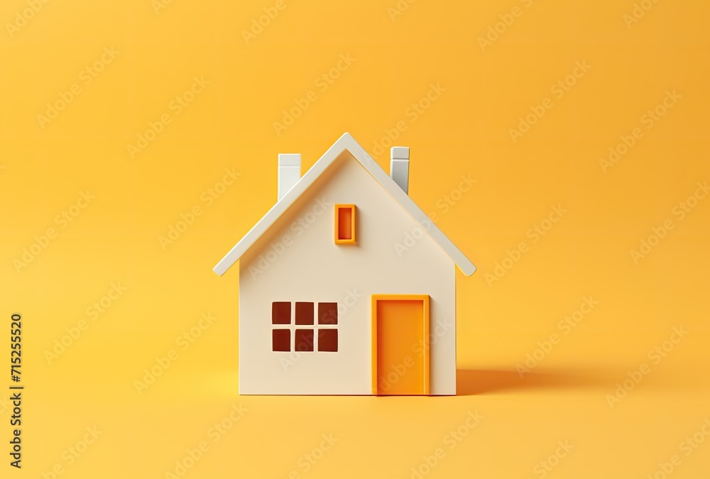 A tiny or miniature house, typically used for decorative or modeling purposes. A tiny or miniature house, typically used for decorative or modeling purposes.