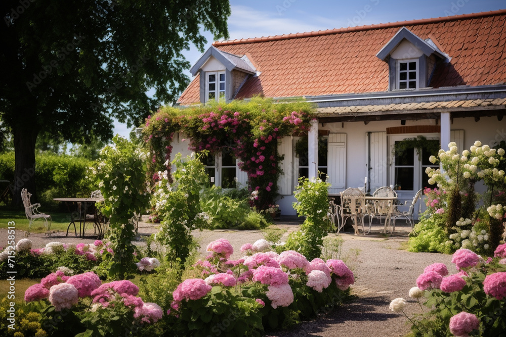 Charming Cottage with Flower Garden.
