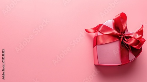 red gift box with ribbon © kimly