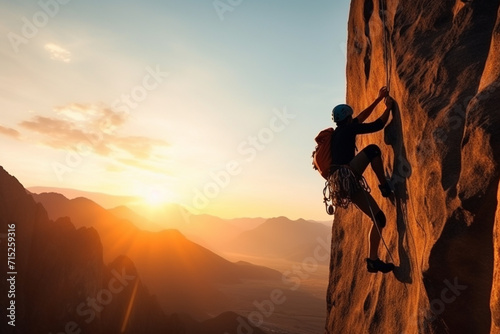 Sunset Rock Climbing Adventure. © Henry Saint John