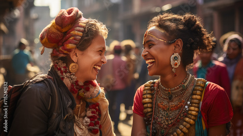 These images capture unposed interactions between locals and visitors at cultural events. They reveal spontaneous and authentic exchanges, showcasing the joy, curiosity, and shared experiences between