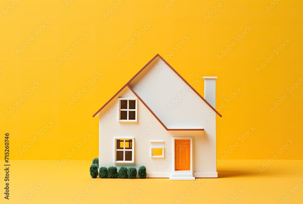A tiny or miniature house, typically used for decorative or modeling purposes. A tiny or miniature house, typically used for decorative or modeling purposes.