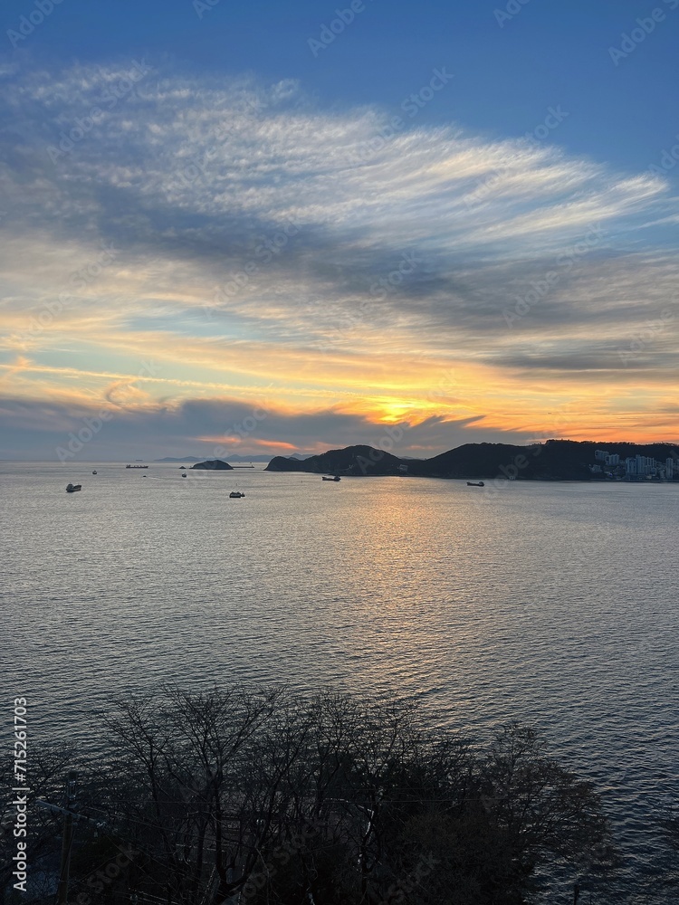 Naklejka premium 바다와 노을 2