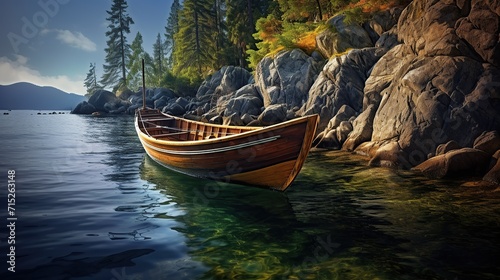 luxury boat with natural colors