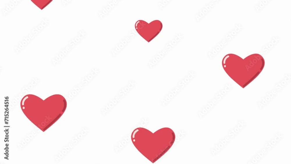 Colorful hearts falling loopable background Alpha channel. Valentine's Day. Frame-by-frame loop animation. Handdrawn. Social media template. Trendy Colorful hearts falling loopable background Alpha channel. Valentine's Day. Frame-by-frame loop animation. Handdrawn. Social media template. Trendy