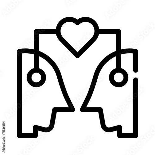 empathy line icon