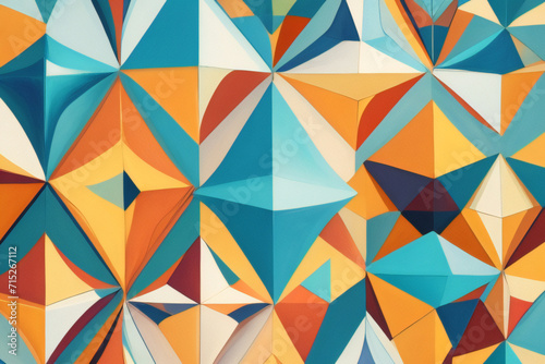 Fondo de triángulo de patrón colorido abstracto. Ilustración de diagrama multicolor. Bandera abstracta.