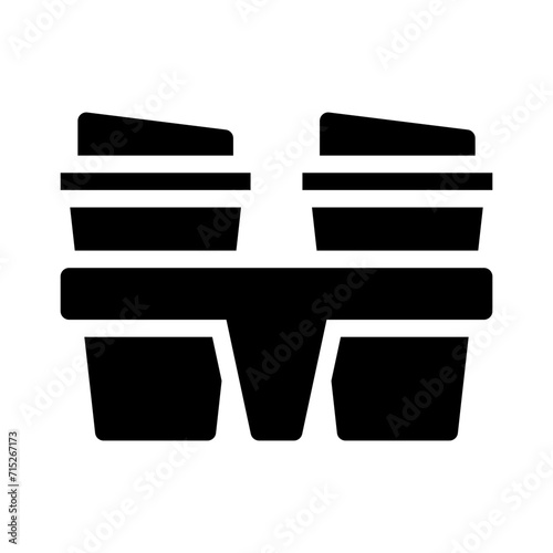 take away glyph icon