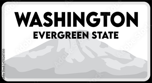 Washington evergreen state united states 