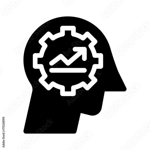 logical thinking glyph icon