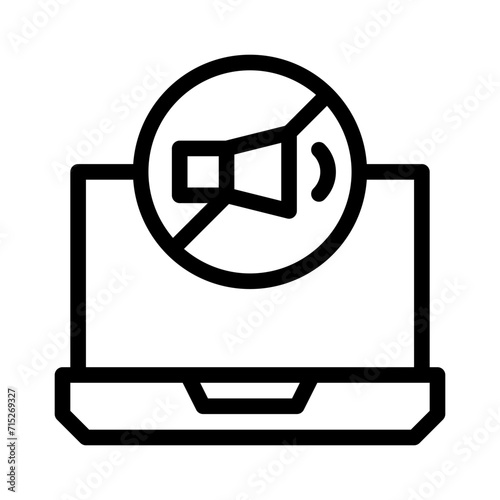 laptop line icon