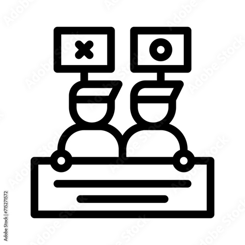demonstration line icon