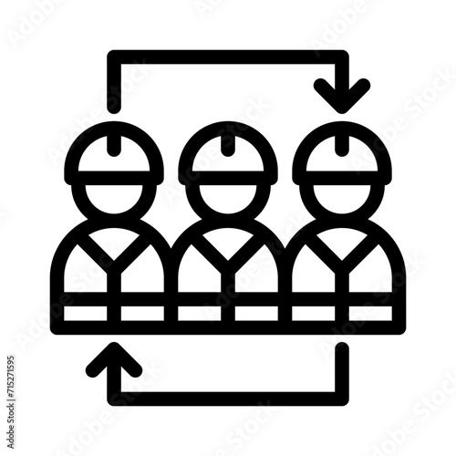 labour market line icon