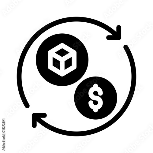 turnover glyph icon