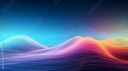 The colorful abstract waves on a bright background. 