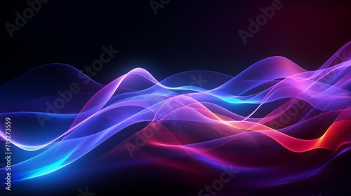 The colorful abstract waves on a bright background. 