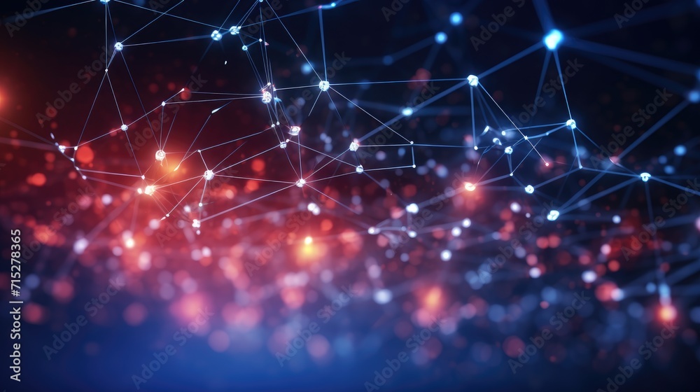 Abstract technology background depicting a quantum computing system with cyber elements, AI Generated. Abstract technology background depicting a quantum computing system with cyber elements, AI Generated.