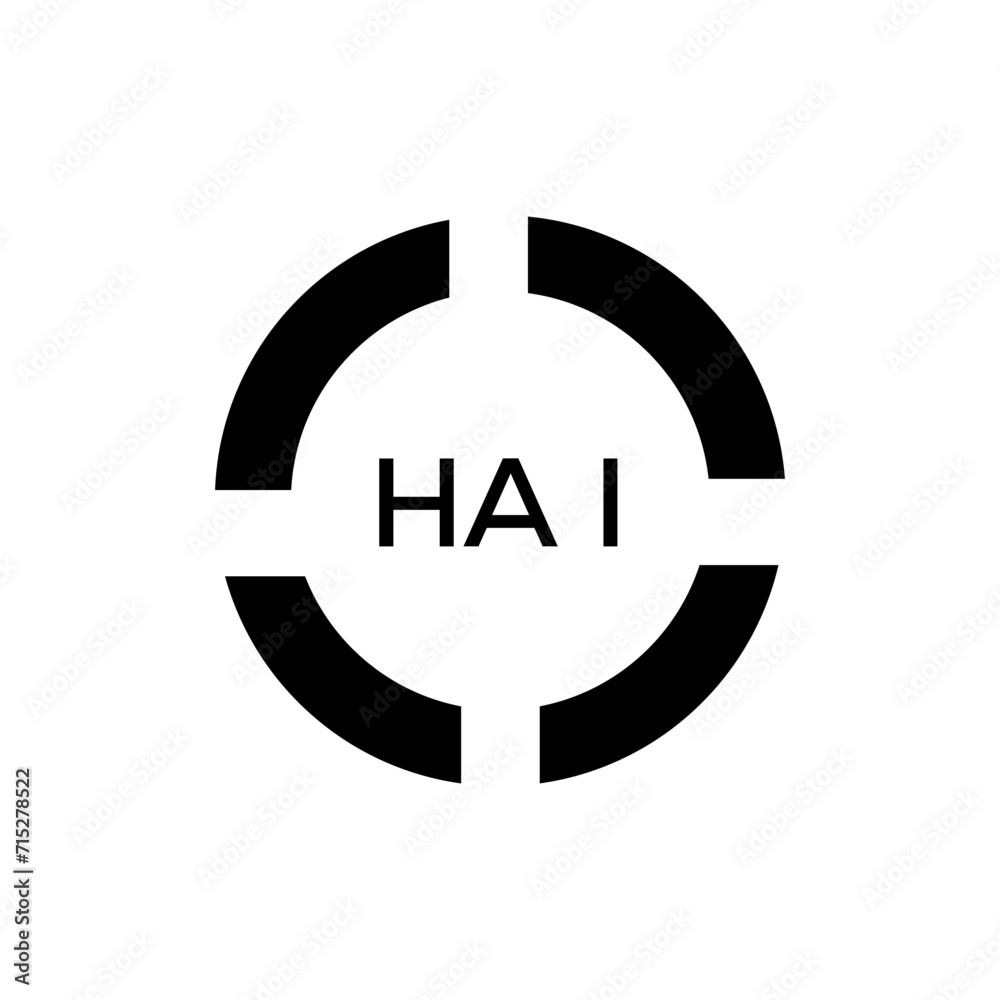 HAI Letter logo design template vector. HAI Business abstract connection vector logo. HAI icon circle logotype.
HAI Letter logo design template vector. HAI Business abstract connection vector logo. HAI icon circle logotype.