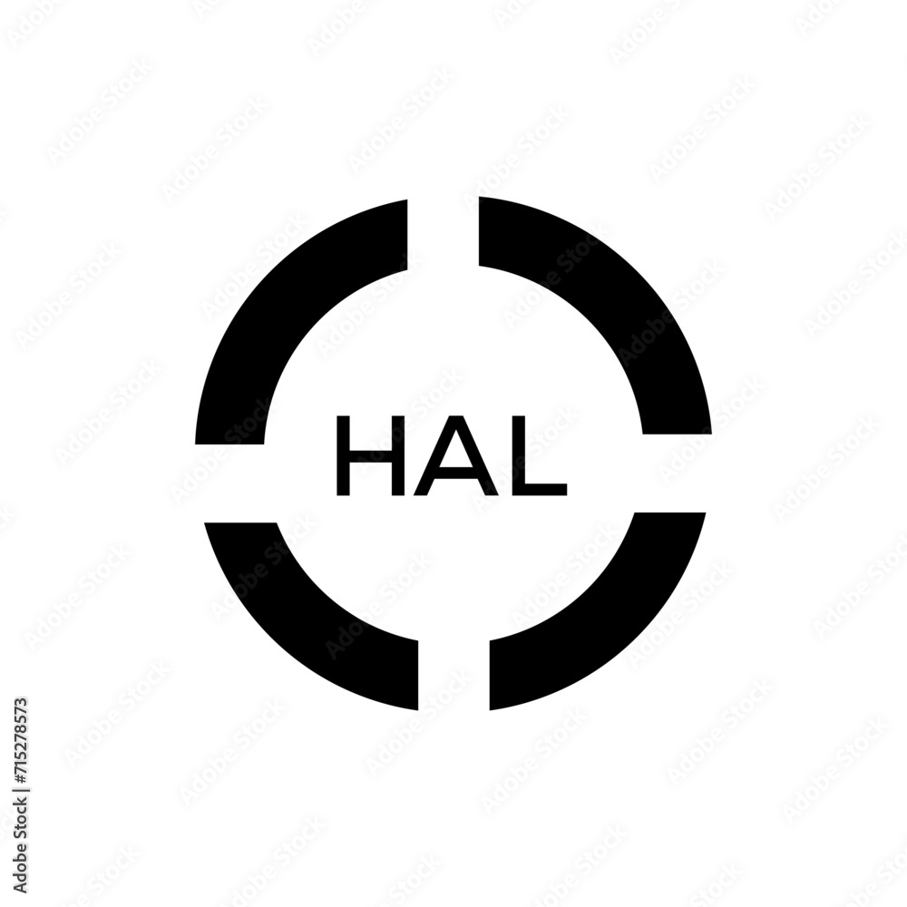 HAL Letter logo design template vector. HAL Business abstract connection vector logo. HAL icon circle logotype.
HAL Letter logo design template vector. HAL Business abstract connection vector logo. HAL icon circle logotype.