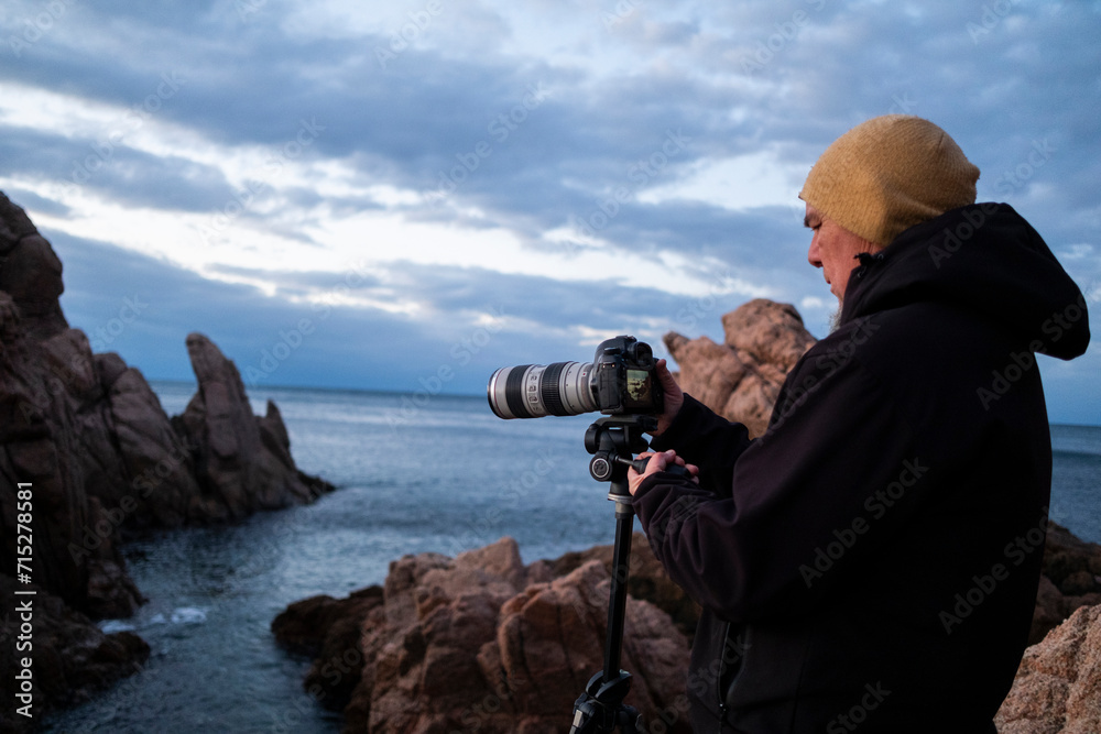 Obraz premium Fotografo en la Costa Brava