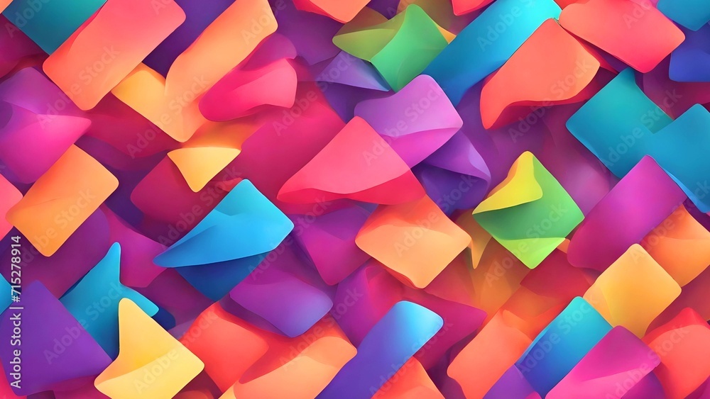 A colorful abstract background with many different shapes, Abstract background image 