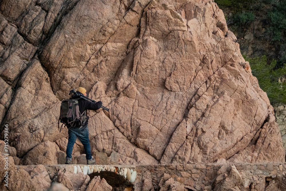 Fototapeta premium Fotografo en la Costa Brava