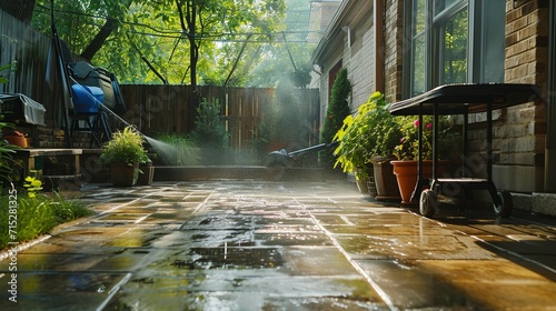 Patio Makeover With Highpressure Water Jet Washer