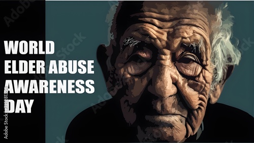 World elder abuse awareness day. photo