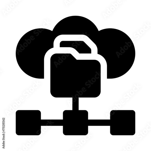data classification glyph icon