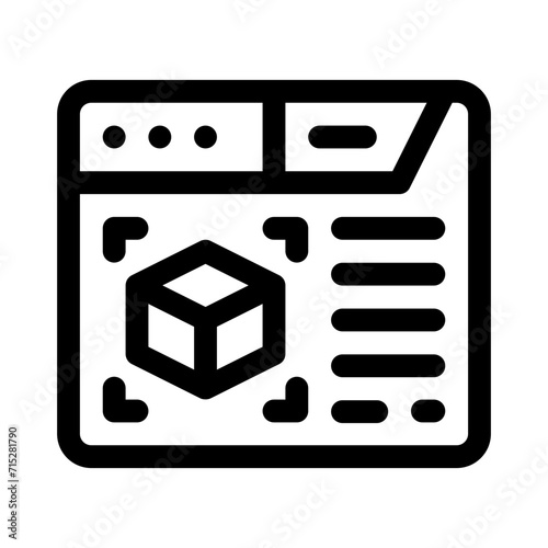 rendering line icon