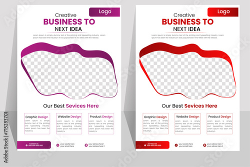 modern business flyer design template. vector template. editable.