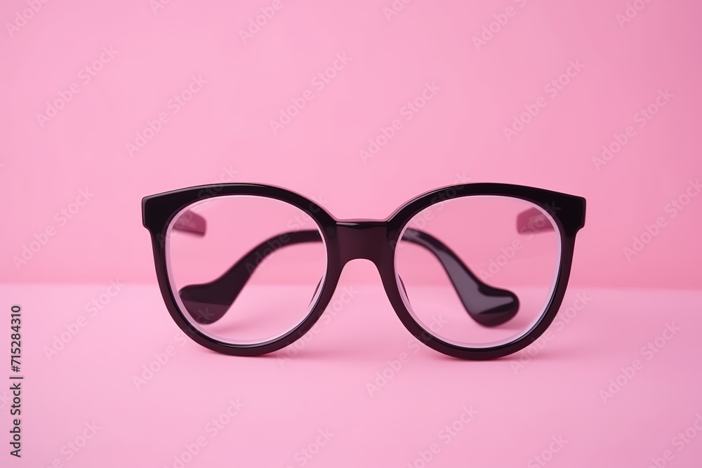 Stylish fashionable glasses on creative pink background. Stylish fashionable glasses on creative pink background.