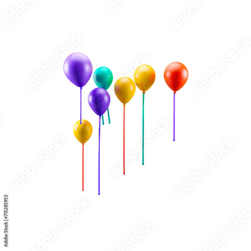 balloons isolated on white © evan-studios