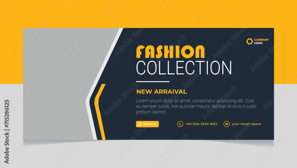 fashion sales official media banner or social media template fashion sales official media banner or social media template