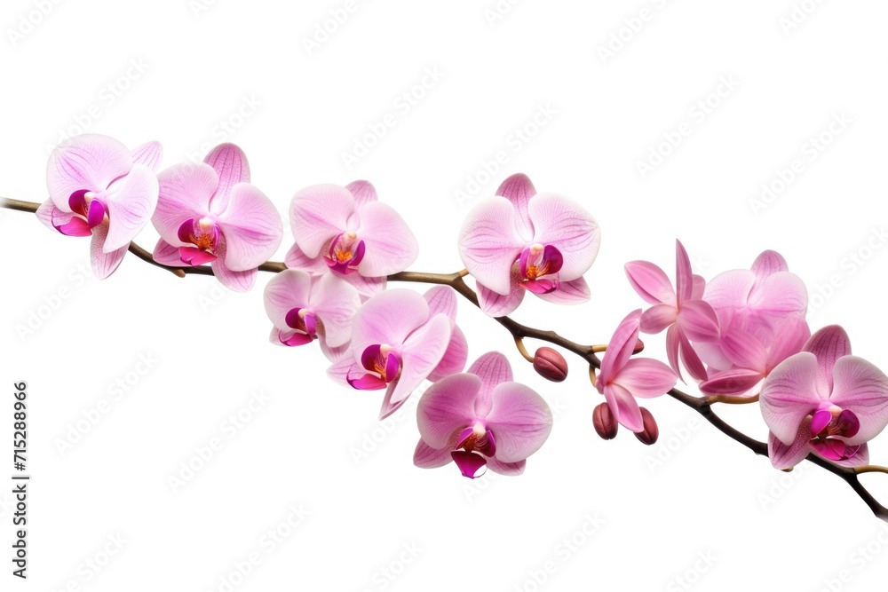 Fototapeta premium pink orchid isolated on white background