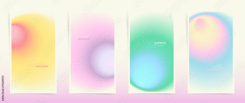 Spring Aesthetic Gradient Backgrounds