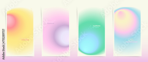 Spring Aesthetic Gradient Backgrounds
