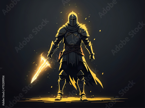 a warrior from a game