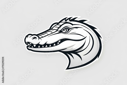 head of a crocodile, logo, cartoon, animation, ilustrasion, design, 3d