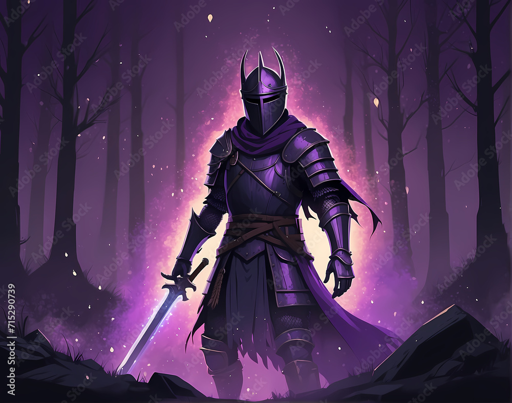 Fototapeta premium a warrior from a game