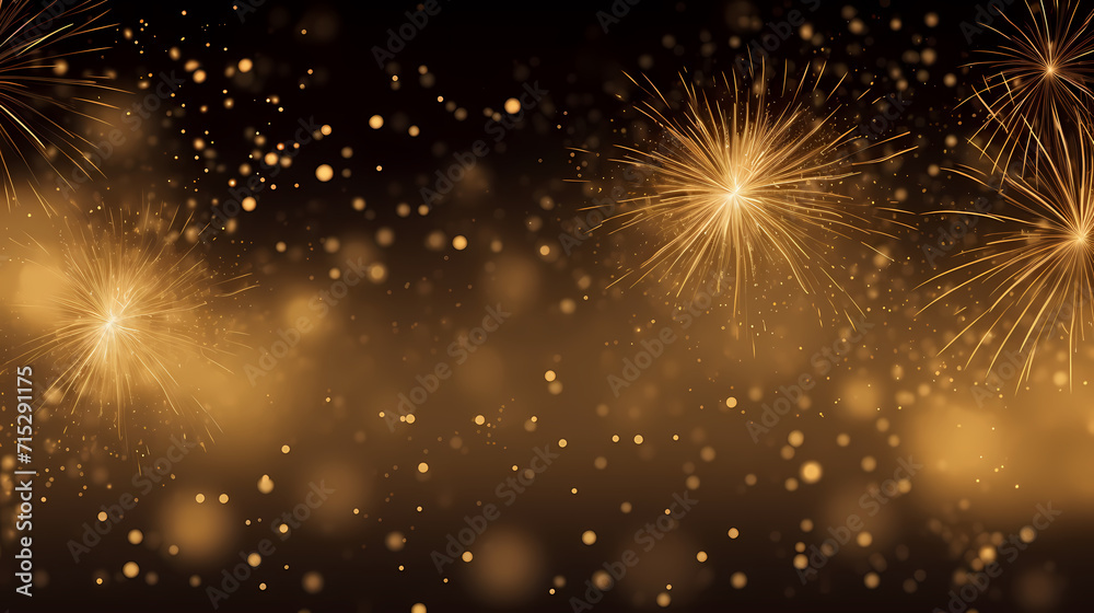 Naklejka premium Fireworks background for celebration, holiday celebration concept