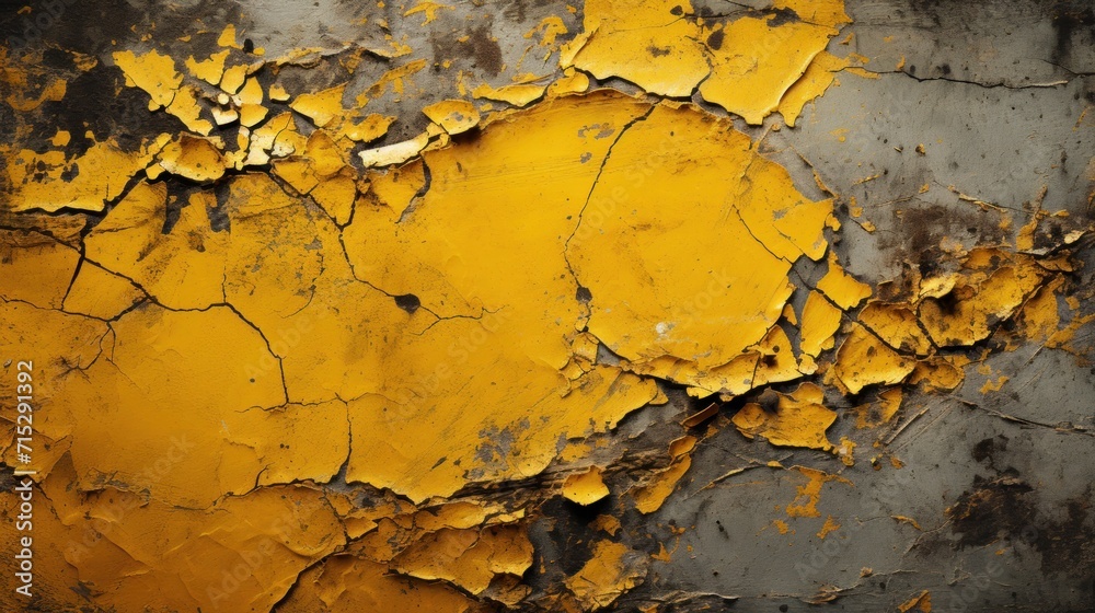a close up of a yellow and gray paint peeling off of it's surface with a black and white background. a close up of a yellow and gray paint peeling off of it's surface with a black and white background.